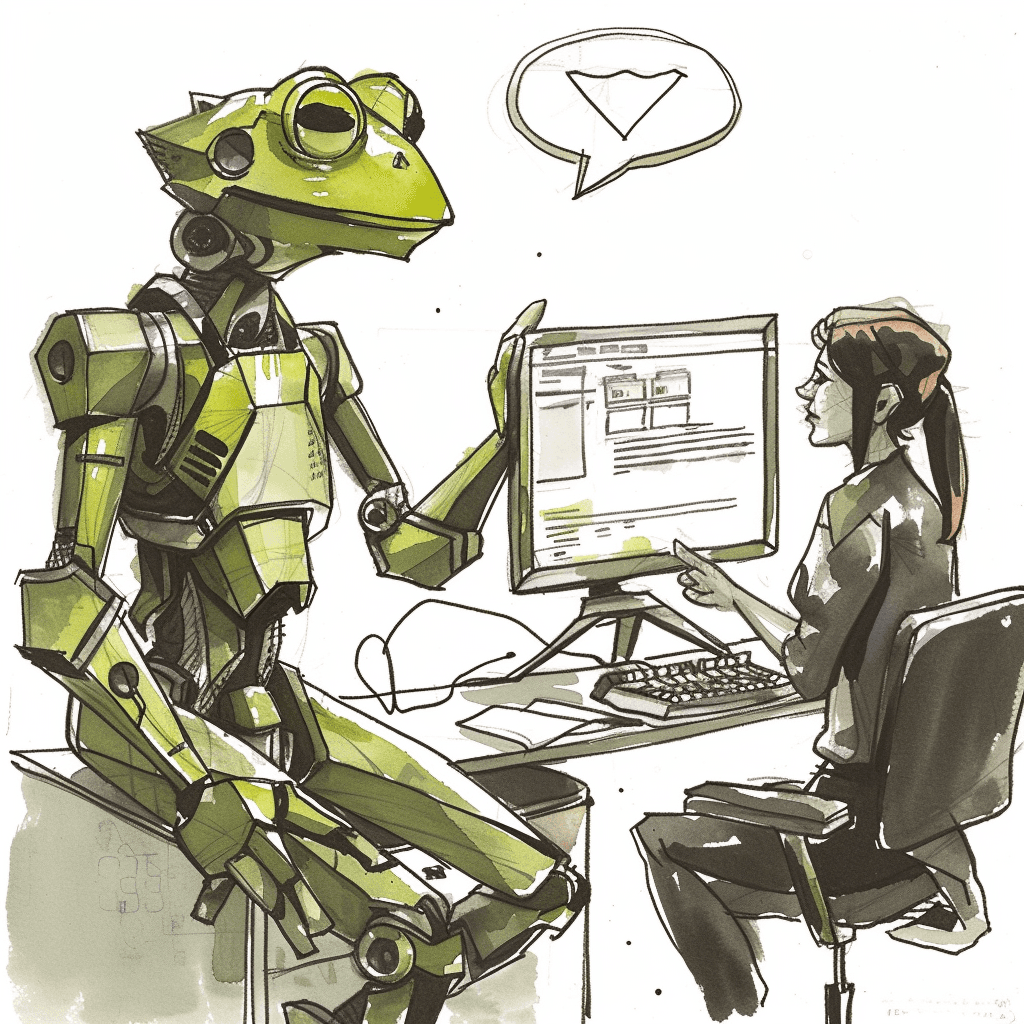 SpecFrog assistant helps a customer